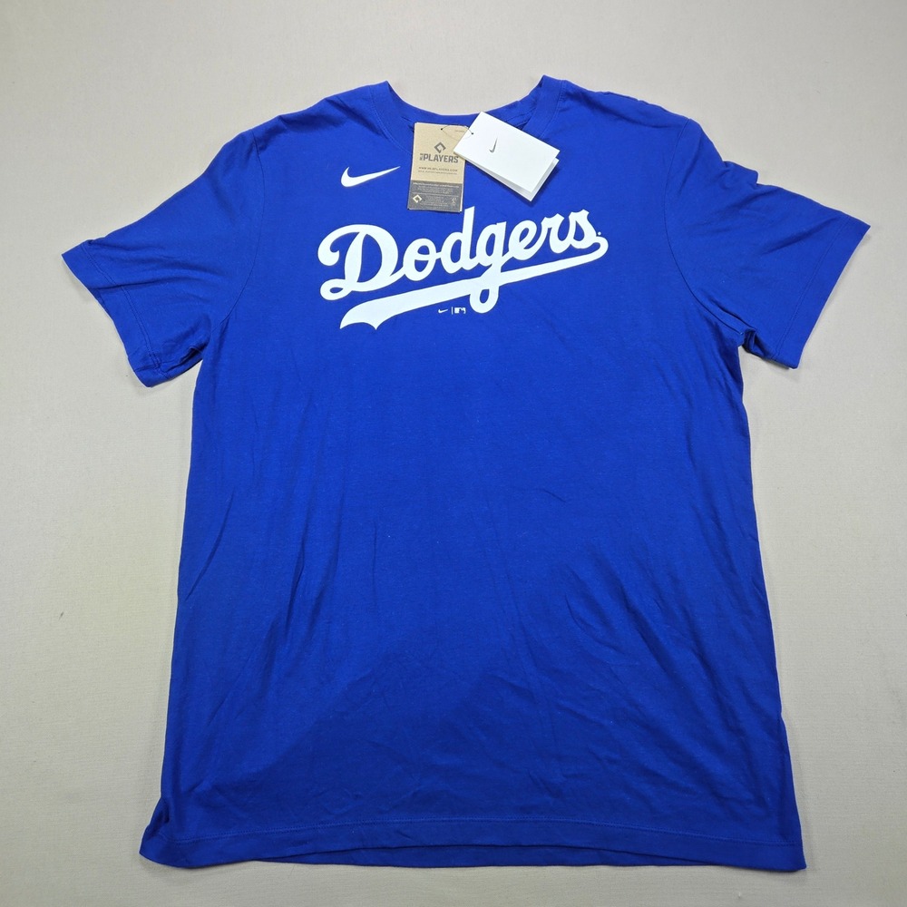Nike Los Angeles Dodgers Mookie Betts 50 Graphic T-Shirt Royal Blue Mens Large